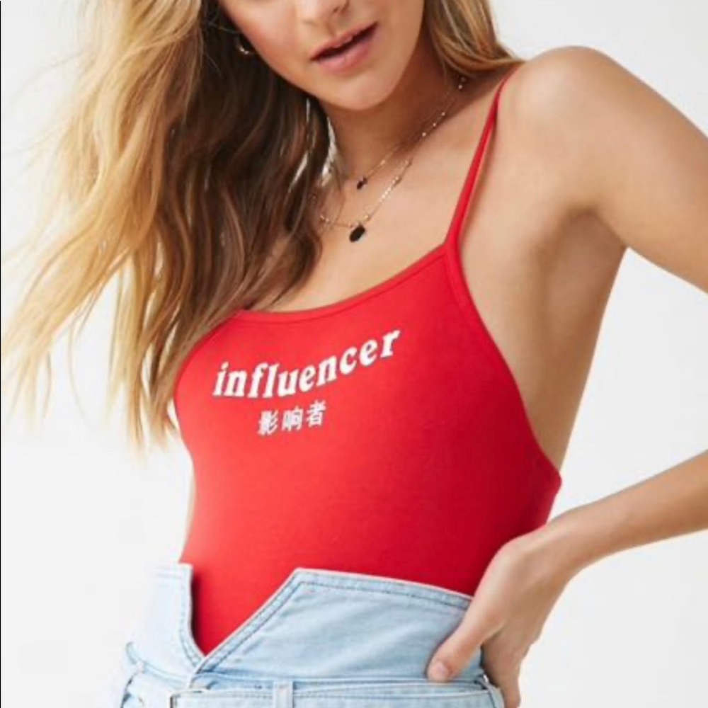 Red Influencer Bodysuit